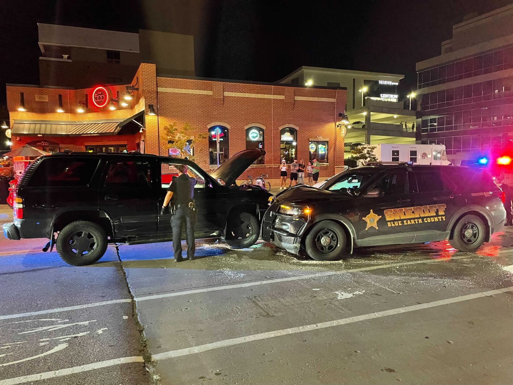 Downtown crash